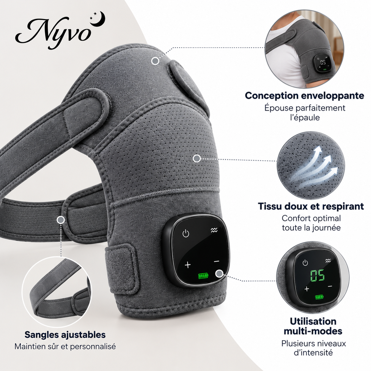 Épaulière Triple Action Nyvo